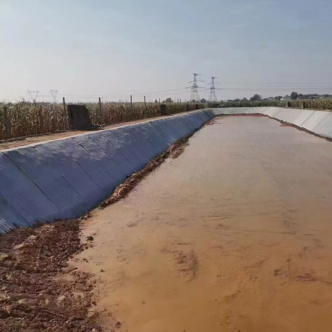 Manta de hormigón para estanque de peces