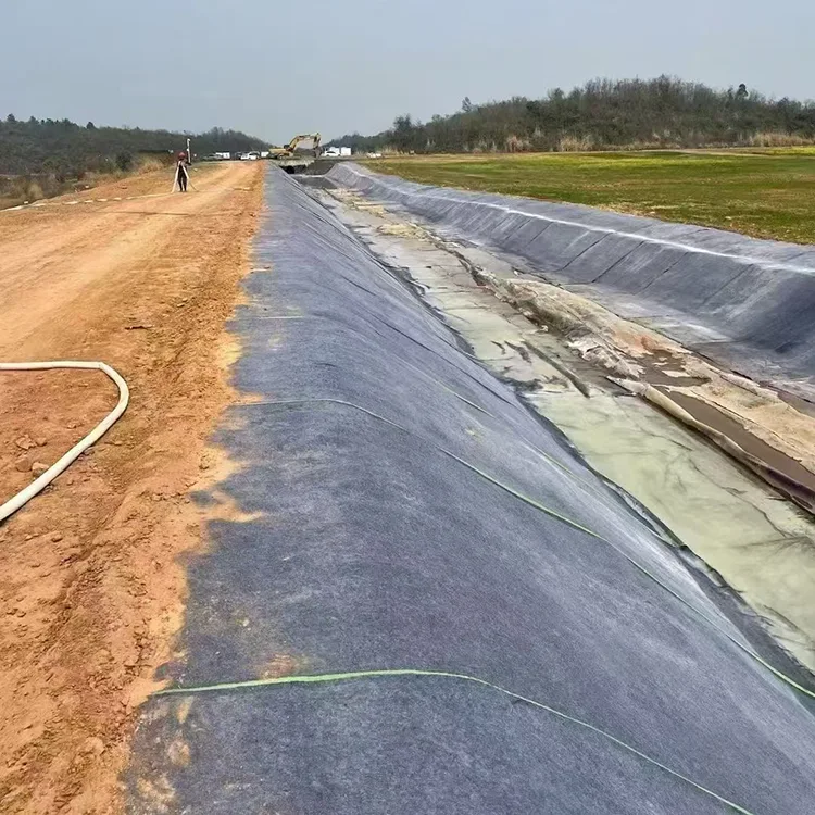 Manta de hormigón para estanques de acuicultura